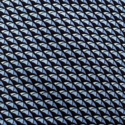 Pre Owned Hermes Navy Blue Umbrella Print Silk Tie