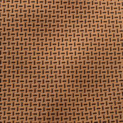 Pre Owned Hermes Orange and Black Jacquard Patterned Silk Tie