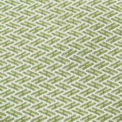 Pre Owned Hermes Green H Pattern Silk Jacquard Tie