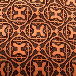 Pre Owned Hermes Orange Cursive H Pattern Printed Silk Tie