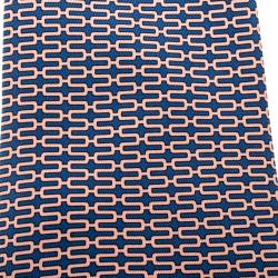 Pre Owned Hermes Blue and Pink Printed Silk Tie