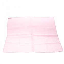 مملوكة مسبقًا منديل جيب هيرمس حرير جاكارد بنقوش هورسبيت وردي مربع