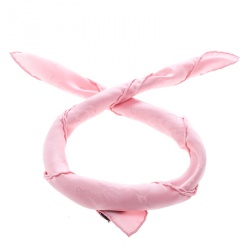 مملوكة مسبقًا منديل جيب هيرمس حرير جاكارد بنقوش هورسبيت وردي مربع