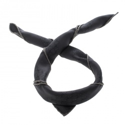 مملوكة مسبقًا Hermes Charcoal Grey Horsebit Printed Silk Pocket Square