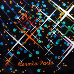Hermes Multicolor Magic Kelly Printed Silk Pocket Square