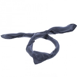 مملوكة مسبقًا منديل جيب هيرمس حرير جاكارد بنقوش غراند H أزرق مربع