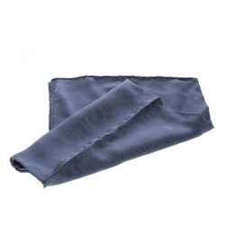 مملوكة مسبقًا منديل جيب هيرمس حرير جاكارد بنقوش غراند H أزرق مربع