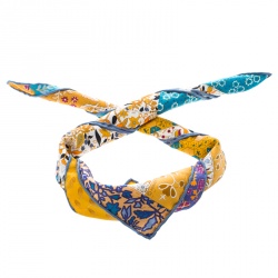 مملوكة مسبقًا منديل جيب هيرمس حرير بنقوش بيك فلوري دي بروفينس مربع