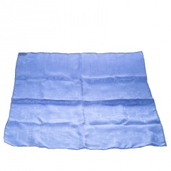 مملوكة مسبقًا Hermes Blue Horsebit Pattern Silk Jacquard Pocket Square