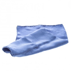 مملوكة مسبقًا Hermes Blue Horsebit Pattern Silk Jacquard Pocket Square