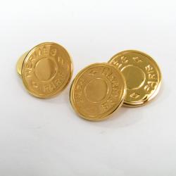 Hermes Gold Plated Sellier Cufflinks 