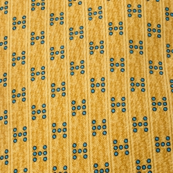 Pre Owned Hermes Yellow Geometric H Dot Printed Silk Tie