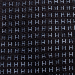 Pre Owned Hermes Bicolor Faconee H Silk Jacquard Classic Tie