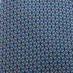 Pre Owned Hermes Blue Geometric Print Classic Silk Tie