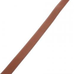 Hermes Brown/Black Leather H Silver Hardware Reversible Belt 80cm