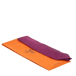 Pre Owned Hermes Pink Printed Traditional Silk Tie