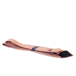 Pre Owned Hermes Orange & Purple H Patterned Jacquard Traditional Silk Tie