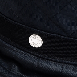 Pre Owned Hermes Navy Blue Quilted Bucket Hat