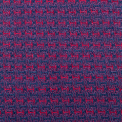 Pre Owned Hermès Purple H Patterned Jacquard Silk Tie