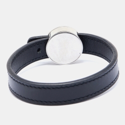 Hermès Black/Brown Leather Interchangeable Looping Wrap Bracelet S