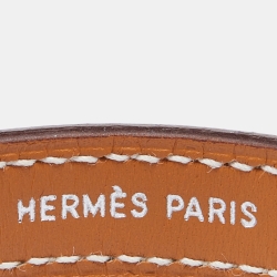 Hermès Black/Brown Leather Interchangeable Looping Wrap Bracelet S
