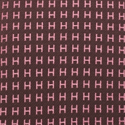 مملوكة مسبقًا Hermés Pink/Burgundy Faconnee H Jacquard Silk Tie 