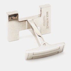 Hermès H au Carre Palladium Plated Cufflinks