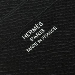 Hermes Black Leather Card Holder 