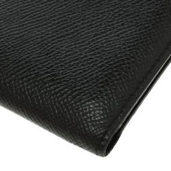 Hermes Black Leather Card Holder 