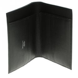 Hermes Black Evergrain Calfskin Leather Bi Fold Wallet