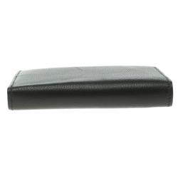 Hermes Black Evergrain Calfskin Leather Bi Fold Wallet
