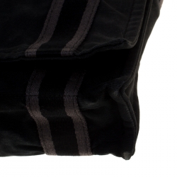Hermes Black Canvas Fourre Tout Vassus Messenger Bag 