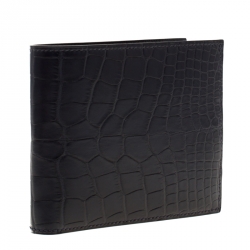 Hermes Blue Marine Alligator MC2 Copernic Wallet