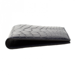 Hermes Blue Marine Alligator MC2 Copernic Wallet