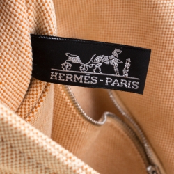 Hermes Orange Canvas Vassus Messenger Bag