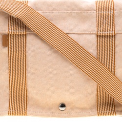 Hermes Orange Canvas Vassus Messenger Bag