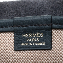 Hermes Blue Jean Togo leather Bourlingue Messenger Bag