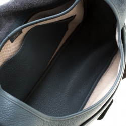 Hermes Blue Jean Togo leather Bourlingue Messenger Bag