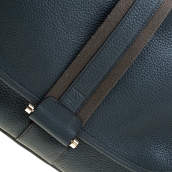 Hermes Blue Jean Togo leather Bourlingue Messenger Bag