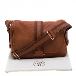 Hermes Etrusque Clemence Leather Bourlingue Messenger Bag