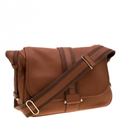 Hermes Etrusque Clemence Leather Bourlingue Messenger Bag