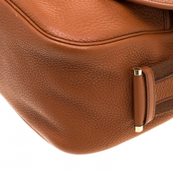 Hermes Etrusque Clemence Leather Bourlingue Messenger Bag