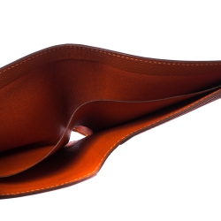 Hermes Orange Epsom Leather MC² Copernic Wallet