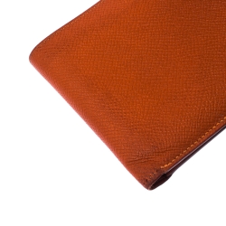 Hermes Orange Epsom Leather MC² Copernic Wallet