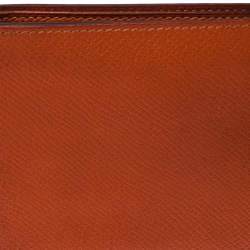 Hermes Orange Epsom Leather MC² Copernic Wallet