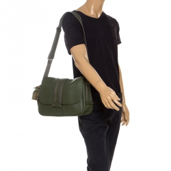 Hermes Canopee Clemence Leather Bourlingue Messenger Bag