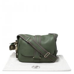 Hermes Canopee Clemence Leather Bourlingue Messenger Bag