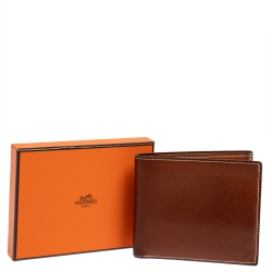 Hermes Fauve Barenia Leather MC² Copernic Wallet