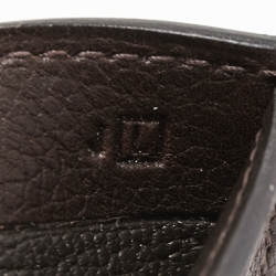 Hermès Chocolat/Orange Epsom Leather MC² Copernic Wallet