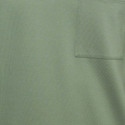 Pre Owned Hermes Green Cotton Pique Cotton Half Sleeve T-Shirt L